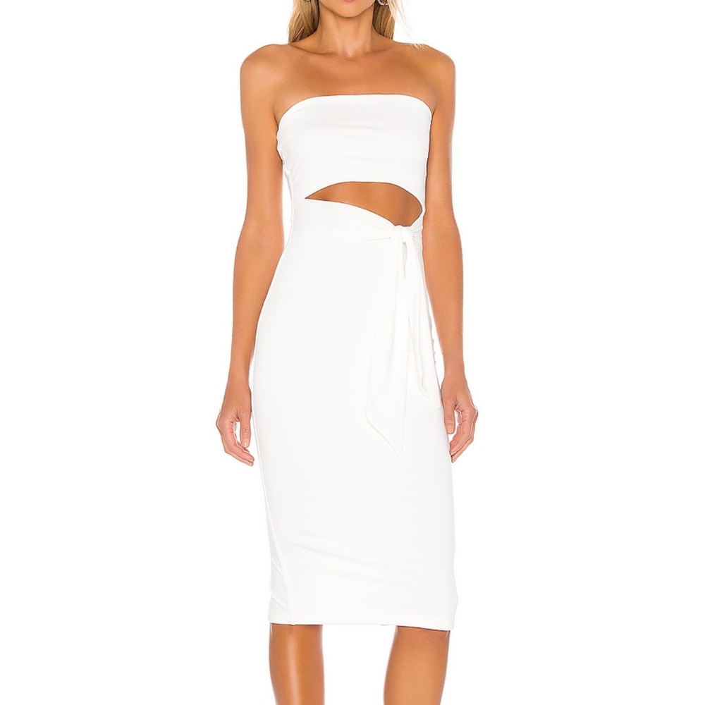 Super down strapless dress